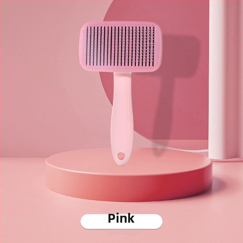 Piiriülene uus lemmikloomade kamm, kassipuhastushari, ujuvate karvade eemaldamine ühe klõpsuga, nõelkamm, pikad ja lühikesed, luksuslik kassikarvade eemaldamine, isepuhastuv kamm