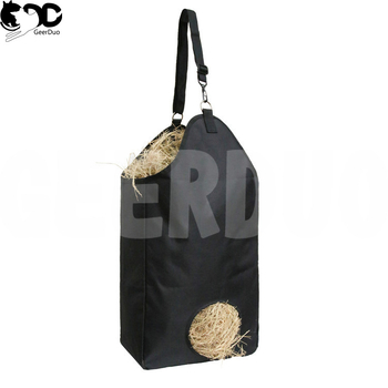 Amazon ίδια τσάντα από ύφασμα Oxford για άλογο με μονή τρύπα, ανθεκτική τσάντα από άχυρο, τσάντα αποθήκευσης ζιζανίων για βοσκότοπους