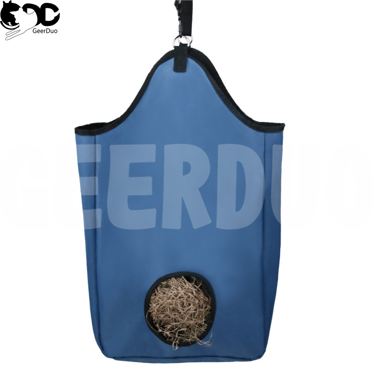 Amazon същата висяща торба с един отвор за кон, оксфордска платнена чанта, издръжлива сламена чанта, чанта за сено, чанта за съхранение на плевели за пасища