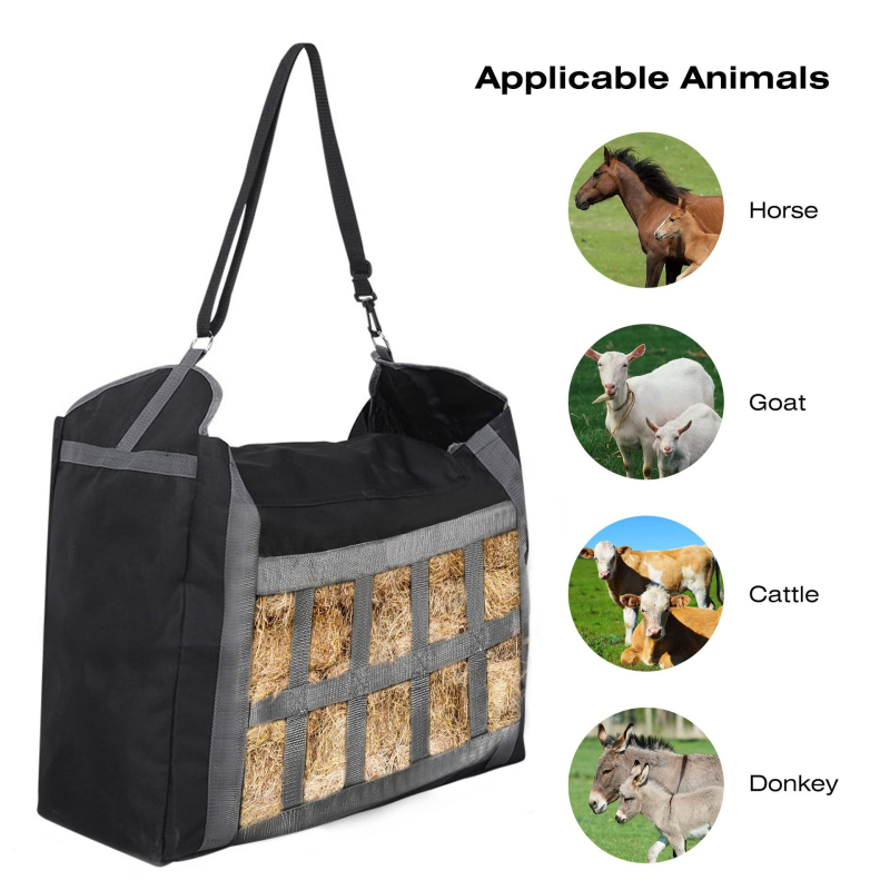 Amazoni heina hoiukott hobuseõlgedest kott Heinakott kariloomade heinakott kuivatatud rohu kott hobuse öörohu kott