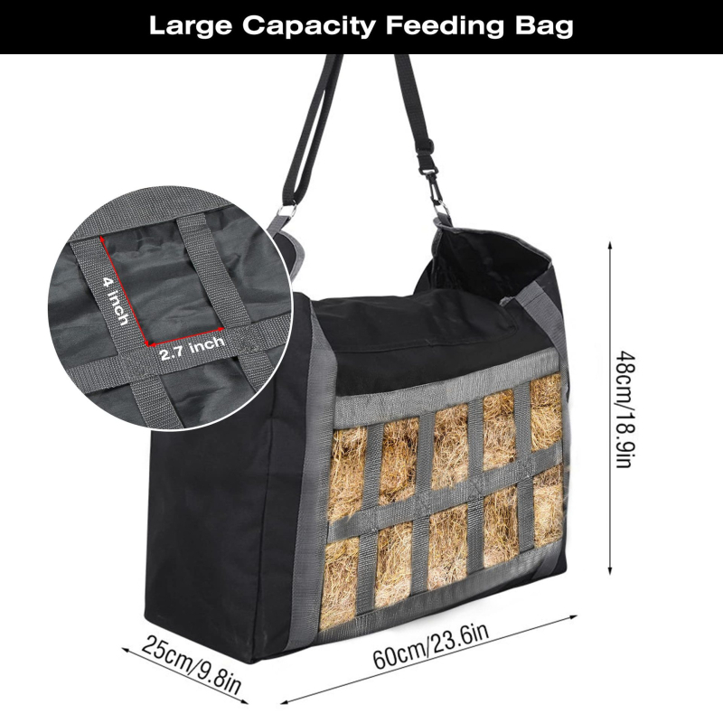 Amazoni heina hoiukott hobuseõlgedest kott Heinakott kariloomade heinakott kuivatatud rohu kott hobuse öörohu kott