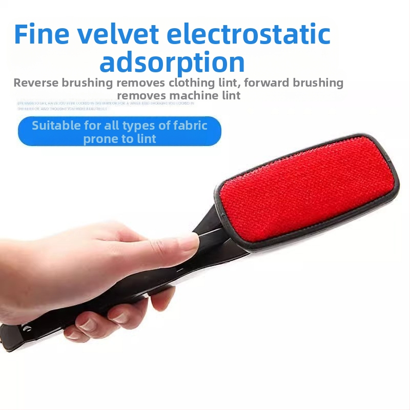 Домашна четка за дрехи, електростатична четка за химическо чистене, бяла двустранна въртяща се четка за премахване на прах от палта, четка за премахване на косми