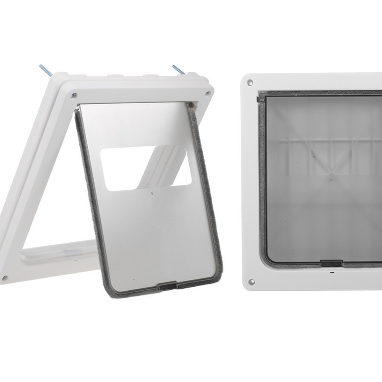 Tehase lemmikloomatarvete kassiuks, kassihoidja, koerauks, kontrollitud juurdepääsu suund, valge, must, pruun lemmikloomauks