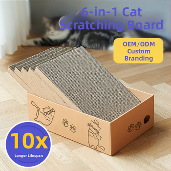 Határokon átnyúló forró rajzfilmminta táncoló macska hullámpapír macska kaparódeszka karom csiszoló tárgy környezetvédelem macska enyhíti fülledt és dörzsöli a haját játszik