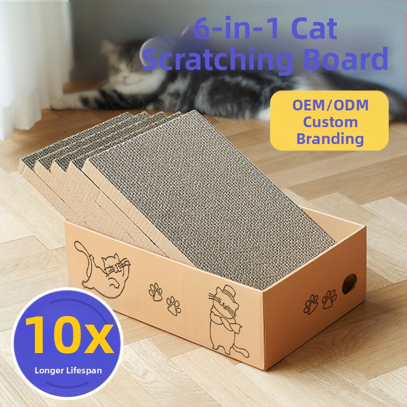 Határokon átnyúló forró rajzfilmminta táncoló macska hullámpapír macska kaparódeszka karom csiszoló tárgy környezetvédelem macska enyhíti fülledt és dörzsöli a haját játszik