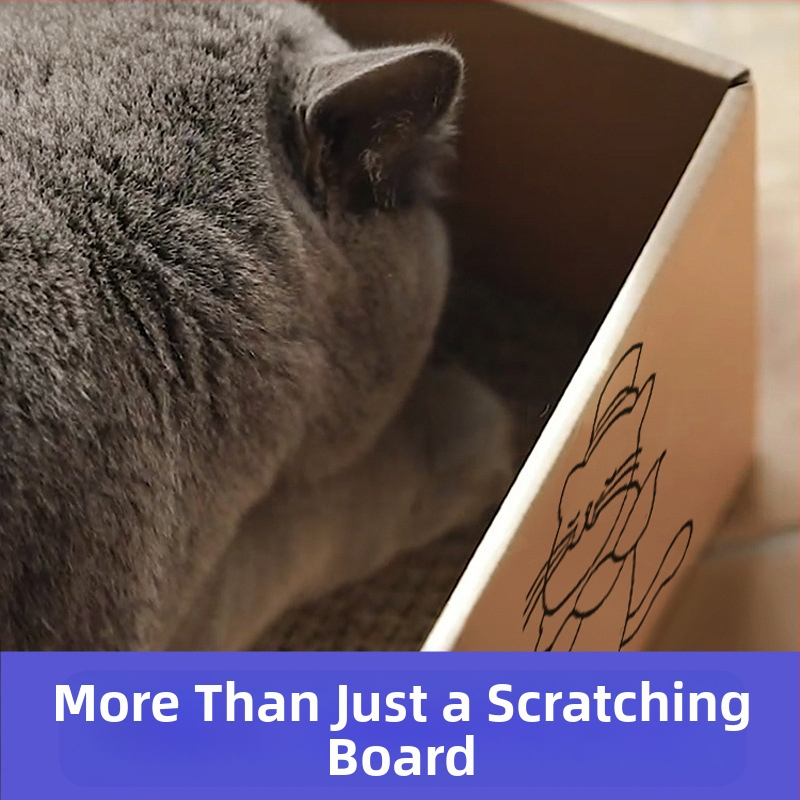 Трансграничен горещ анимационен модел танцуваща котка гофрирана хартия котешка дъска за драскане на нокът шлифоване артефакт опазване на околната среда котка облекчаване на запушена и триеща коса играеща