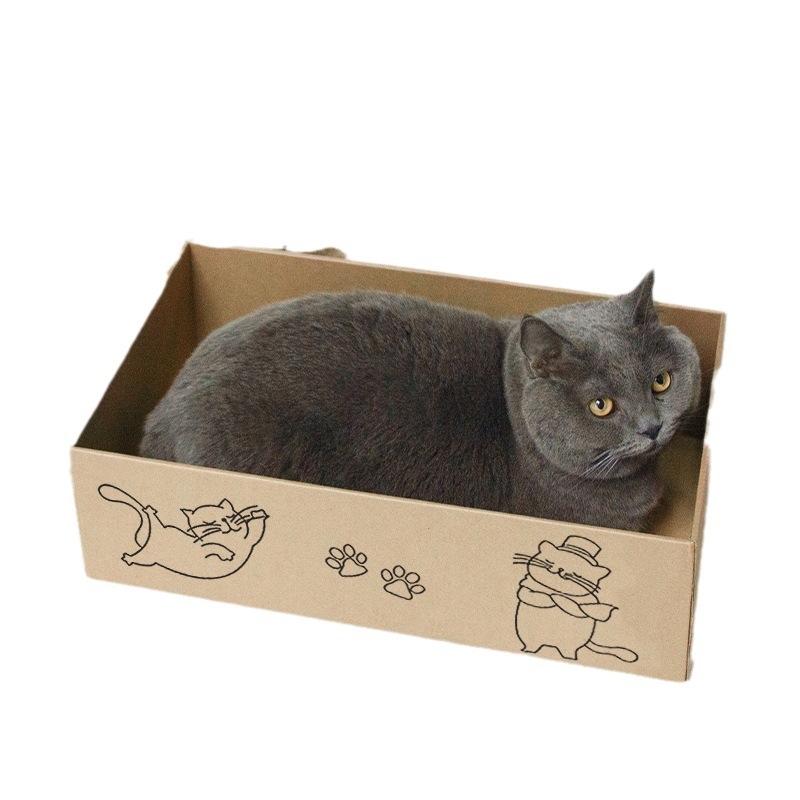 Határokon átnyúló forró rajzfilmminta táncoló macska hullámpapír macska kaparódeszka karom csiszoló tárgy környezetvédelem macska enyhíti fülledt és dörzsöli a haját játszik