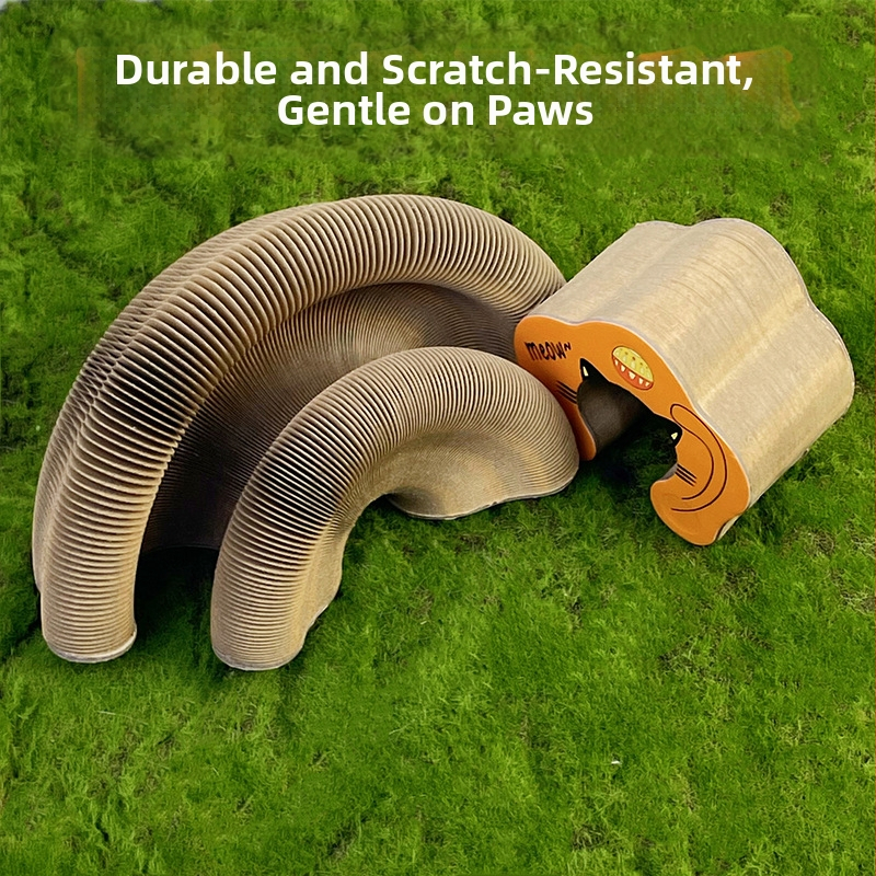 Дъска за драскане с органна котка, магнитна аспирация, сменяема гофрирана хартия, без скрап, играчка за котка, самооблекчаваща се, нокът, устойчива на износване