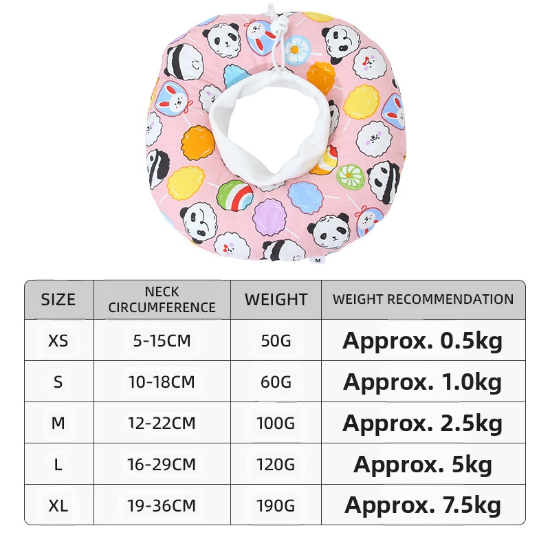 Mačka Elizabeth Ring Pokrivalo za glavu Mekani prsten za vrat sramota Protiv ugriza Postoperativni Protiv lizanja Vodootporni Kirurški pribor za sterilizaciju