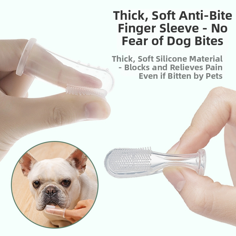 Силиконова четка за зъби за пръсти с аромат на пор, против лош дъх, 8 броя, мека, невредима паста за зъби за венците, почиства и избелва