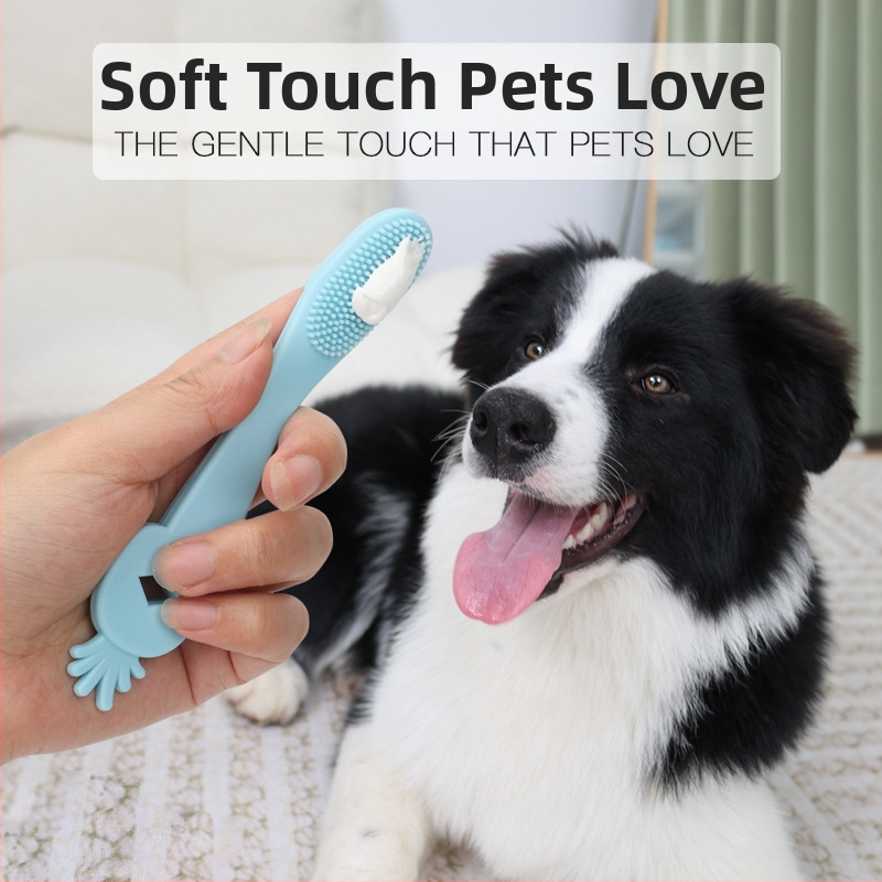 Трансгранична четка за зъби за домашни любимци, почистване на устната кухина за котки, пръсти, четка за зъби за котки, комплект пръсти за кучета, четка за зъби за кучета, домашни любимци на едро