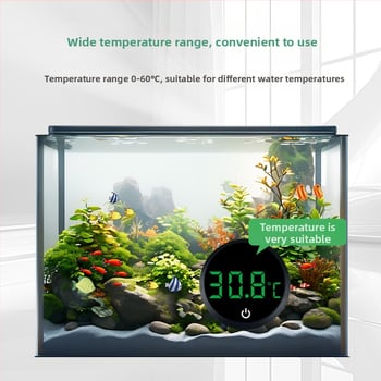 Akvariumo vandens temperatūros matuoklis, akvariumo žuvų bako termometras, LED mini elektroninis skaitmeninis termometras, tarpvalstybinis naujas termometras