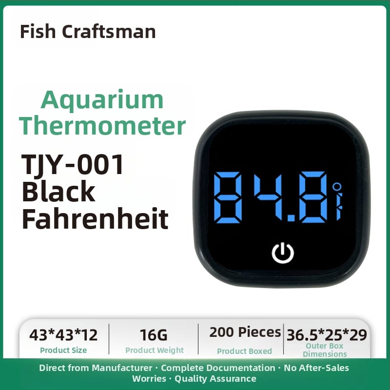 Akvariumo vandens temperatūros matuoklis, akvariumo žuvų bako termometras, LED mini elektroninis skaitmeninis termometras, tarpvalstybinis naujas termometras
