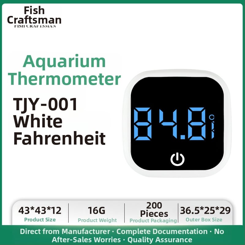 Akvariumo vandens temperatūros matuoklis, akvariumo žuvų bako termometras, LED mini elektroninis skaitmeninis termometras, tarpvalstybinis naujas termometras