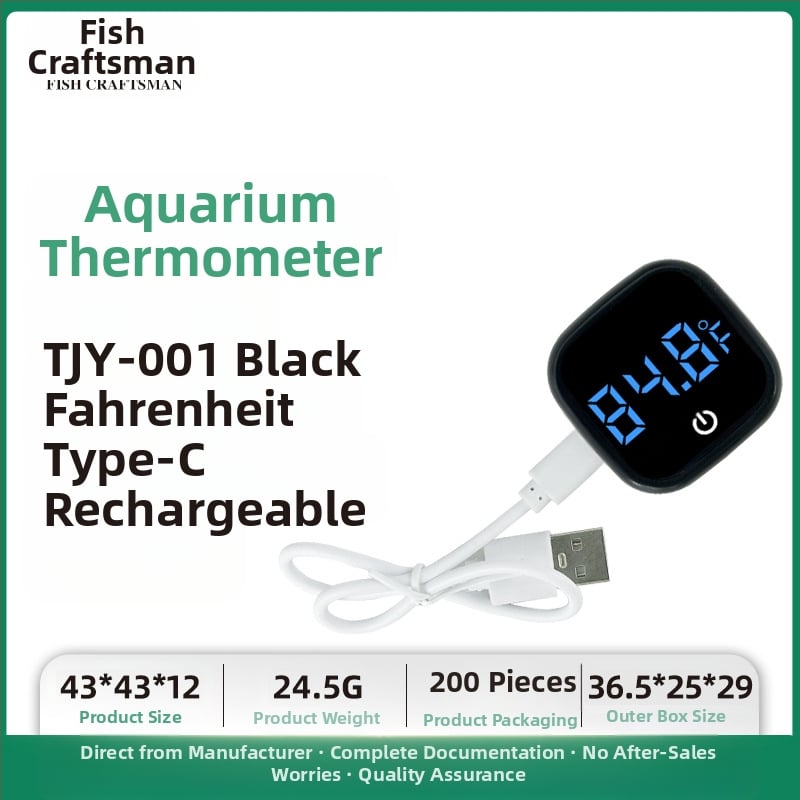 Akvariumo vandens temperatūros matuoklis, akvariumo žuvų bako termometras, LED mini elektroninis skaitmeninis termometras, tarpvalstybinis naujas termometras