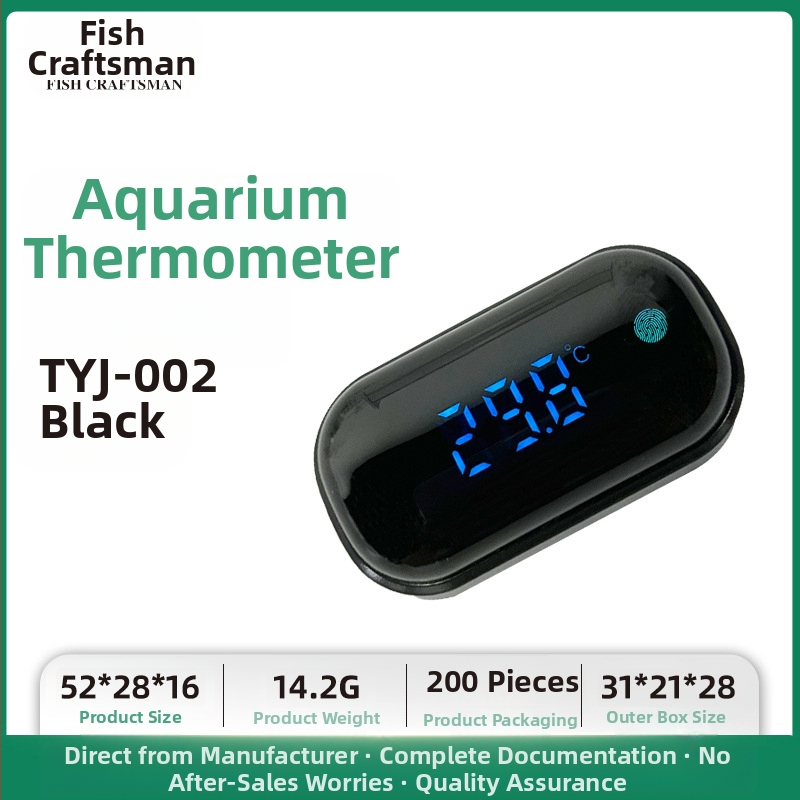 Akvariumo vandens temperatūros matuoklis, akvariumo žuvų bako termometras, LED mini elektroninis skaitmeninis termometras, tarpvalstybinis naujas termometras