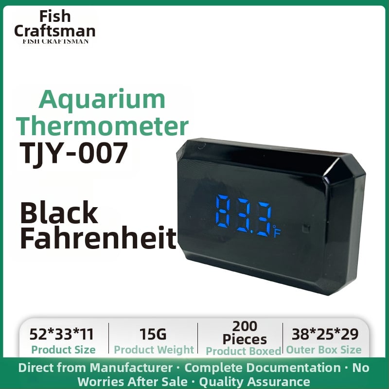 Akvariumo vandens temperatūros matuoklis, akvariumo žuvų bako termometras, LED mini elektroninis skaitmeninis termometras, tarpvalstybinis naujas termometras