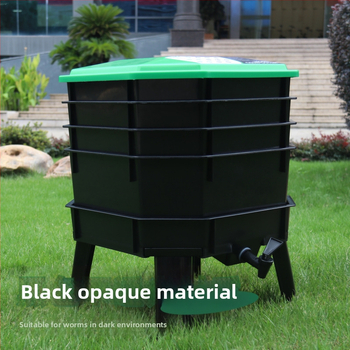 Sliekų kultūros dėžė virtuvės atliekos sliekų mėšlas sliekų kompostas statinė fermentacija komposto dėžė fermentacijos kultūra kvadratinis padėklas