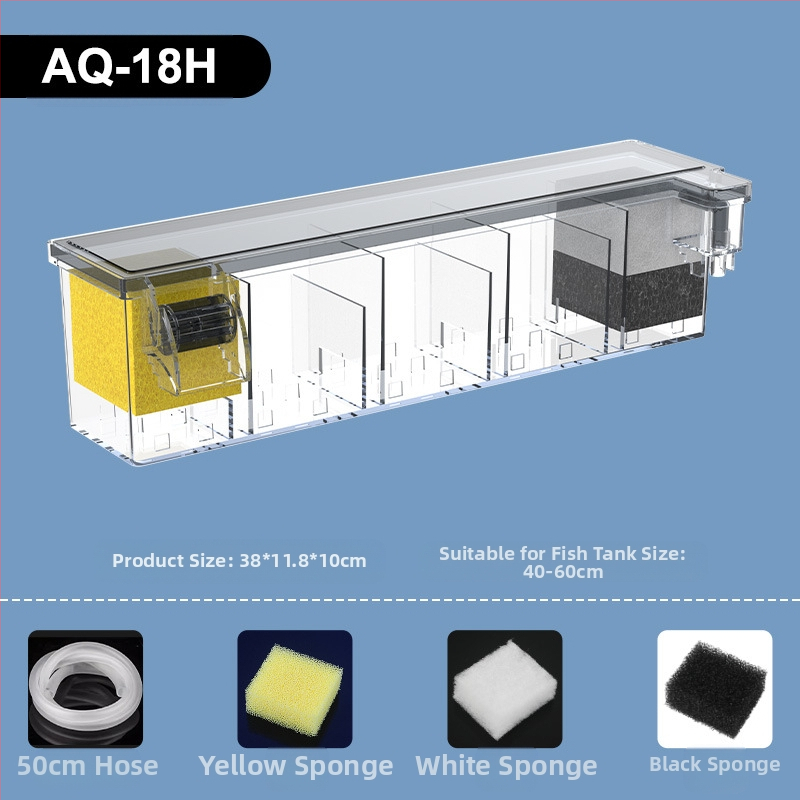Akvariumo filtras, mažas išorinis krioklys, prie sienos tvirtinamas vėžlių filtras, mažas trijų viename filtras, tylus vandens siurblys, vandens valymo cirkuliacinis siurblys