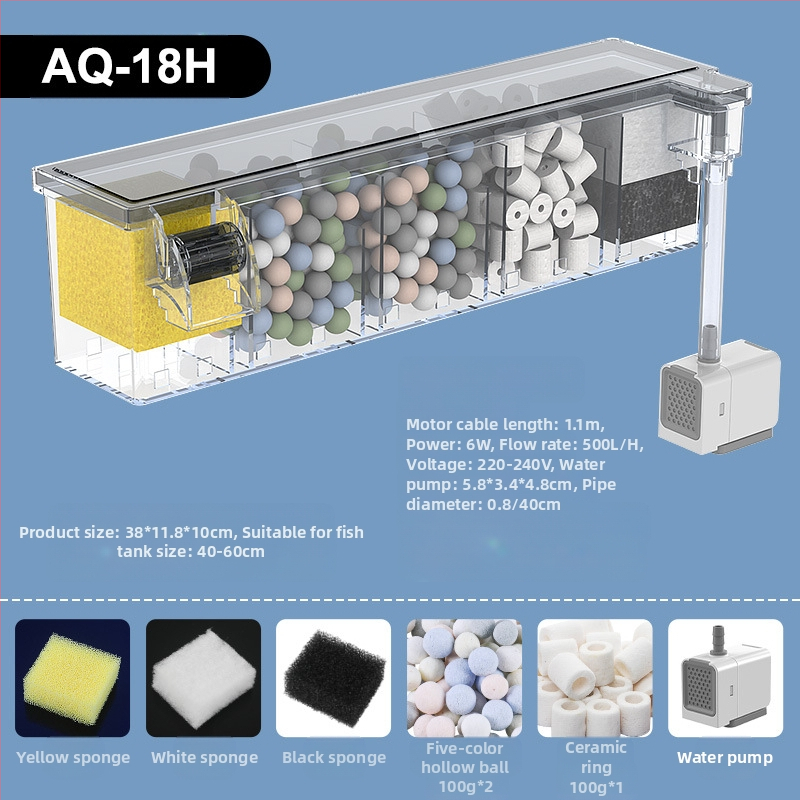 Akvariumo filtras, mažas išorinis krioklys, prie sienos tvirtinamas vėžlių filtras, mažas trijų viename filtras, tylus vandens siurblys, vandens valymo cirkuliacinis siurblys