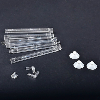 Akvariumo burbulas su deguonies gazuotu oro baru, burbulinės žarnos išleidimo anga, vandens siurblio priedai