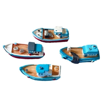 Микро пейзаж, мини лодка Jiangnan, рибарска лодка, занаятчийска лодка, океански аквариум, акваскейп, смола, „направи си сам“ декоративни орнаменти