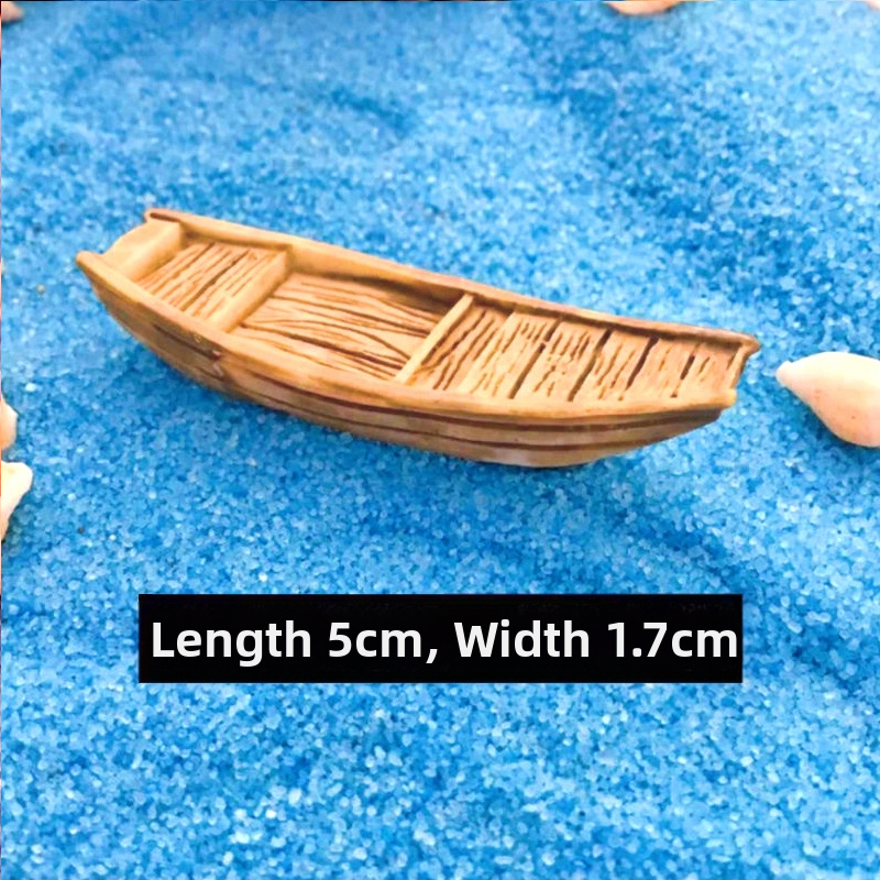 Микро пейзаж, мини лодка Jiangnan, рибарска лодка, занаятчийска лодка, океански аквариум, акваскейп, смола, „направи си сам“ декоративни орнаменти