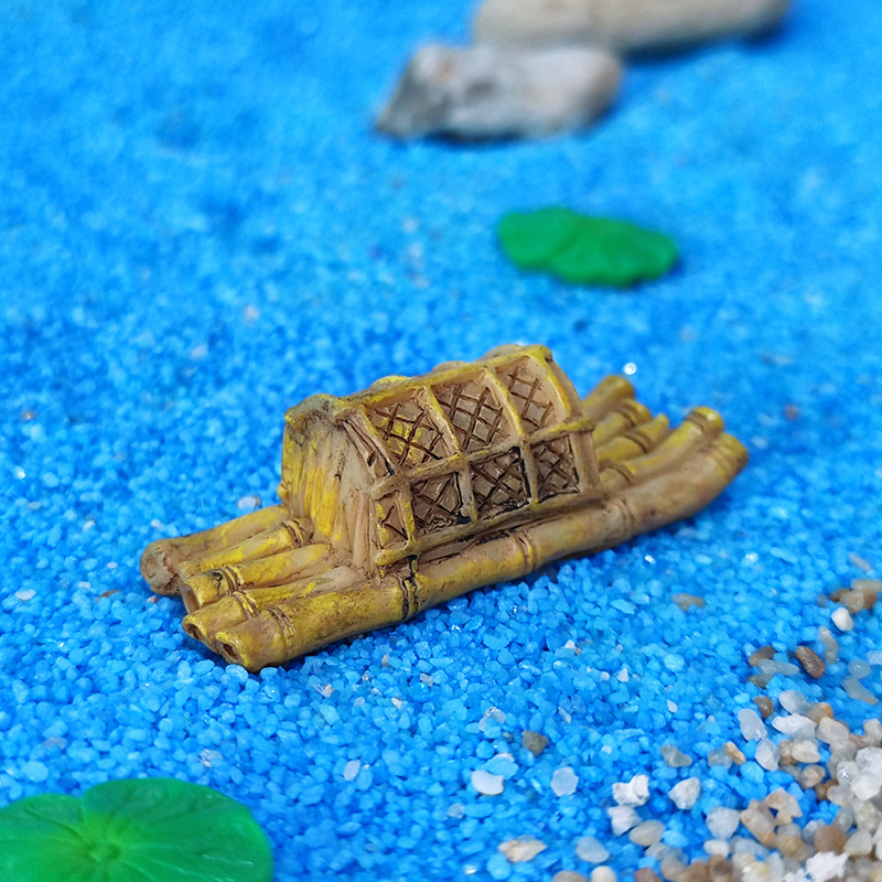 Микро пейзаж, мини лодка Jiangnan, рибарска лодка, занаятчийска лодка, океански аквариум, акваскейп, смола, „направи си сам“ декоративни орнаменти