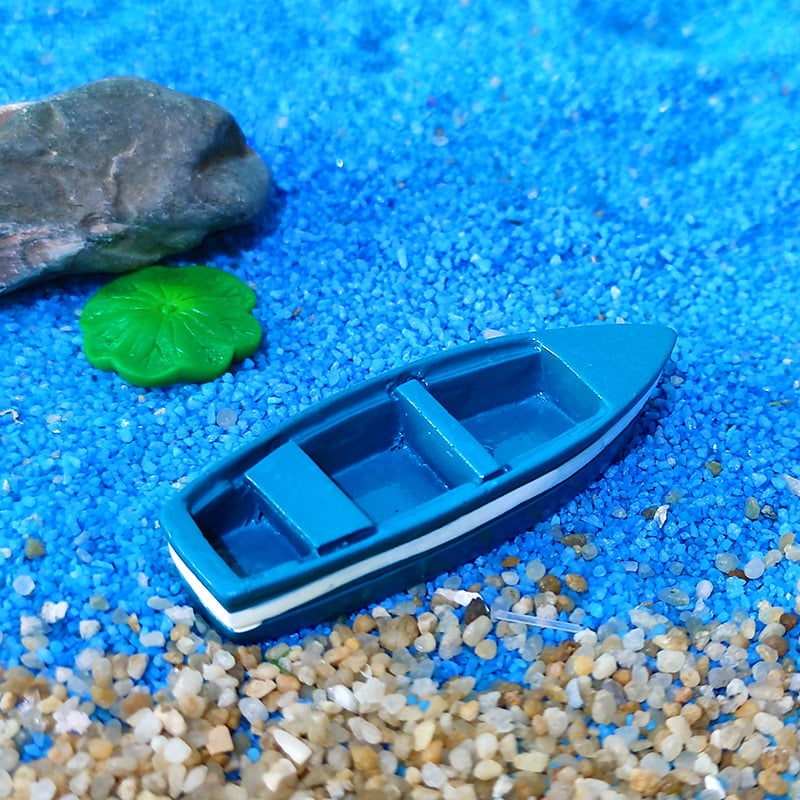 Микро пейзаж, мини лодка Jiangnan, рибарска лодка, занаятчийска лодка, океански аквариум, акваскейп, смола, „направи си сам“ декоративни орнаменти