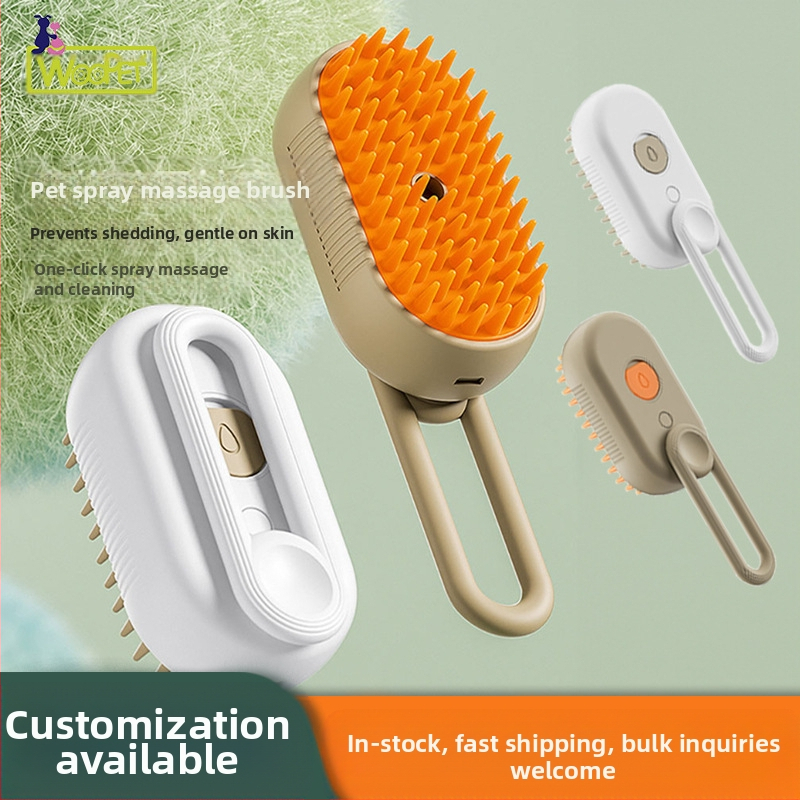 Prekogranični novi češalj za kućne ljubimce, električni češalj za masažu s raspršivačem, raspršivač s jednim klikom, protiv leteće dlake, masažna kupka na veliko