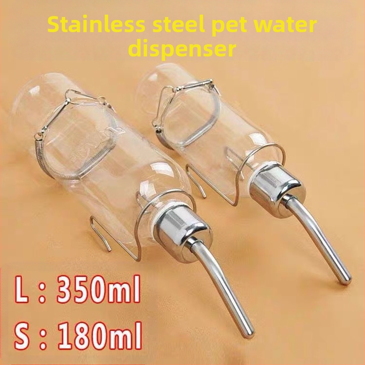 Кученце Домашни любимци Поилка от Неръждаема Стомана Тоторо Хамстер Заек Висяща Автоматична Поилка Топка Канала Куче