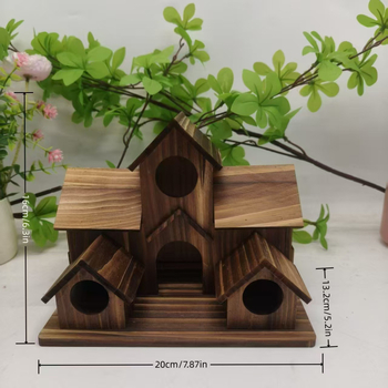 Medinis kūrybingas paukščio lizdas, korio, pastoracinės, medžio masyvo, vilos stiliaus, paukščių lesyklėlė, tiesioginiai pardavimai iš gamyklos