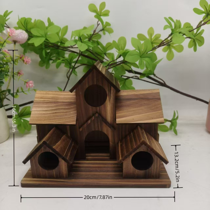 Medinis kūrybingas paukščio lizdas, korio, pastoracinės, medžio masyvo, vilos stiliaus, paukščių lesyklėlė, tiesioginiai pardavimai iš gamyklos