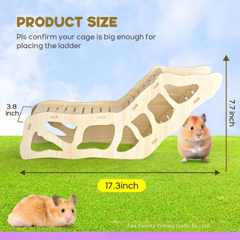 Drevený rebrík pre škrečka, vyhýbanie sa schodom, tunel, domček, zlatý medveď, lezecká hračka, brezový oblúkový most, diera do stromu, krajinné produkty
