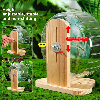 Wei Luo žiurkėno 18 cm bėgimo ratukas begarsis bėgimo takelis auksinis lokys ežiukas žaislas pilnas skaidrus didelis volelis reikmenys