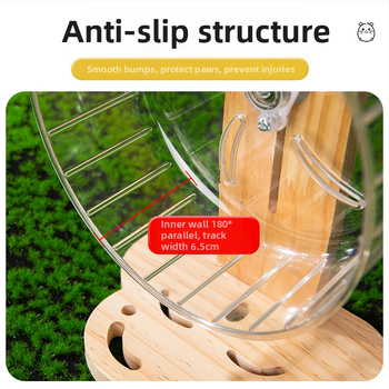 Wei Luo žiurkėno 18 cm bėgimo ratukas begarsis bėgimo takelis auksinis lokys ežiukas žaislas pilnas skaidrus didelis volelis reikmenys