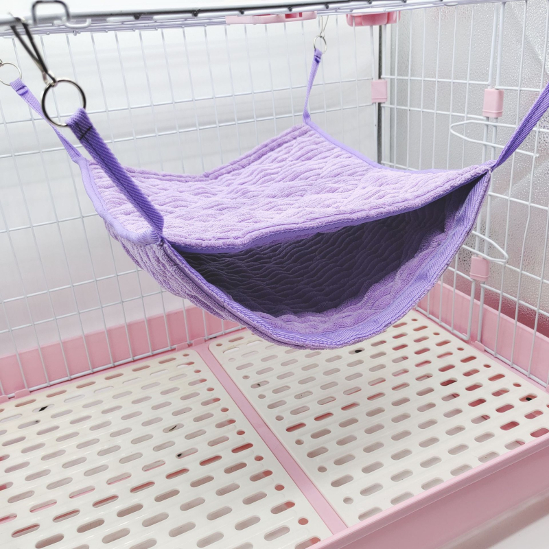 Görény Meleg Kétrétegű Függőágy Mókus Totoro Hálózsák Négylábú Pamut Függőfészek Kisállat Kellékek Téli Plüss Függőágy