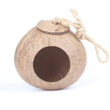 Cuib de hamster, adăpost cu coajă de nucă de cocos, produse de răcire pentru peisaj de vară, cuib de dormit pentru urs auriu, casă cu flori, ramură de șoarece, cuib de jucărie