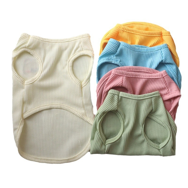 Vafl proljetni i jesenski slatki medvjeđi pribor za kućne ljubimce, prsluk u boji slatkiša, jednostavan udoban pulover odjeća