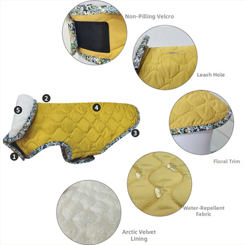 Νέα ρούχα για κατοικίδια από βαμβάκι για φθινόπωρο και χειμώνα Ρούχα για μεγάλα και μικρά σκυλιά Ζεστά, αδιάβροχα, βαμβακερά ρούχα για σκύλους Ρούχα για κατοικίδια από βαμβάκι