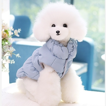 Prekogranična nova odjeća za pse, zadebljana topla odjeća, zimski prsluk, topla odjeća s kopčom, odjeća za štence