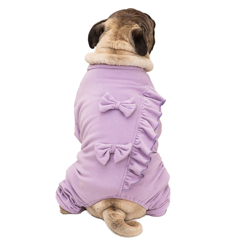 Odjeća za kućne ljubimce iz inostranstva, jesenska i zimska odjeća za pse u boji slatkiša, četveronožna odjeća za male i srednje pse, veleprodaja zimske odjeće za pse