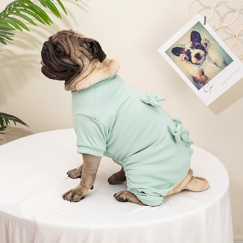 Odjeća za kućne ljubimce iz inostranstva, jesenska i zimska odjeća za pse u boji slatkiša, četveronožna odjeća za male i srednje pse, veleprodaja zimske odjeće za pse