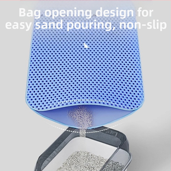 Διπλής στρώσης αντιολισθητικό στρώμα άμμου υγιεινής για γάτες, φίλτρο που δεν στεγανοποιεί, ανθεκτική στις γρατσουνιές λεκάνη άμμου για γάτες EVA, χαλάκι τουαλέτας για γάτες με έλεγχο που είναι ανθεκτικό στις γρατσουνιές, πλενόμενο στρώμα άμμου
