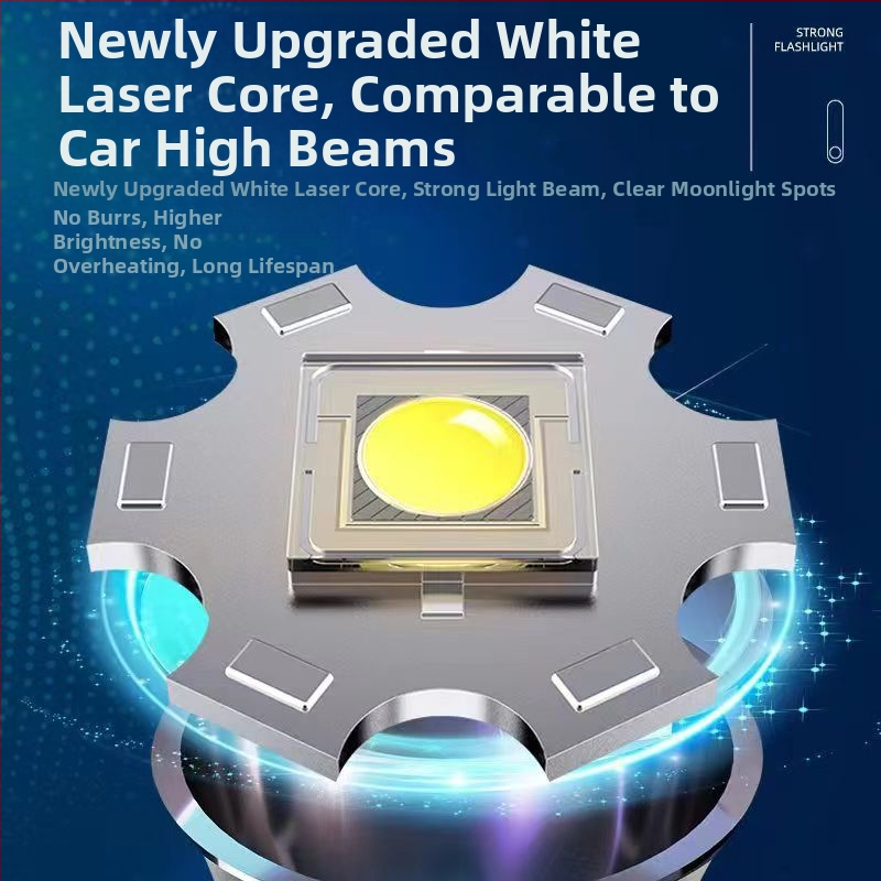 Tarpvalstybinis baltas lazerinis žibintuvėlis su priartinimo nuotoliniu lauko apšvietimu avarinis žibintuvėlis su aliuminio lydinio žibintuvėliu, didmeninė prekyba