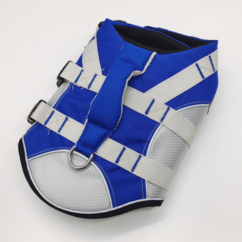 Strana trgovina kućnim ljubimcima novi ljetni prsluk za spašavanje za kućne ljubimce, kupaće odijelo za pse, prsluk s velikom plovnošću, višebojni, 133,33 cm inča