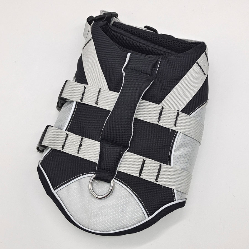 Strana trgovina kućnim ljubimcima novi ljetni prsluk za spašavanje za kućne ljubimce, kupaće odijelo za pse, prsluk s velikom plovnošću, višebojni, 133,33 cm inča