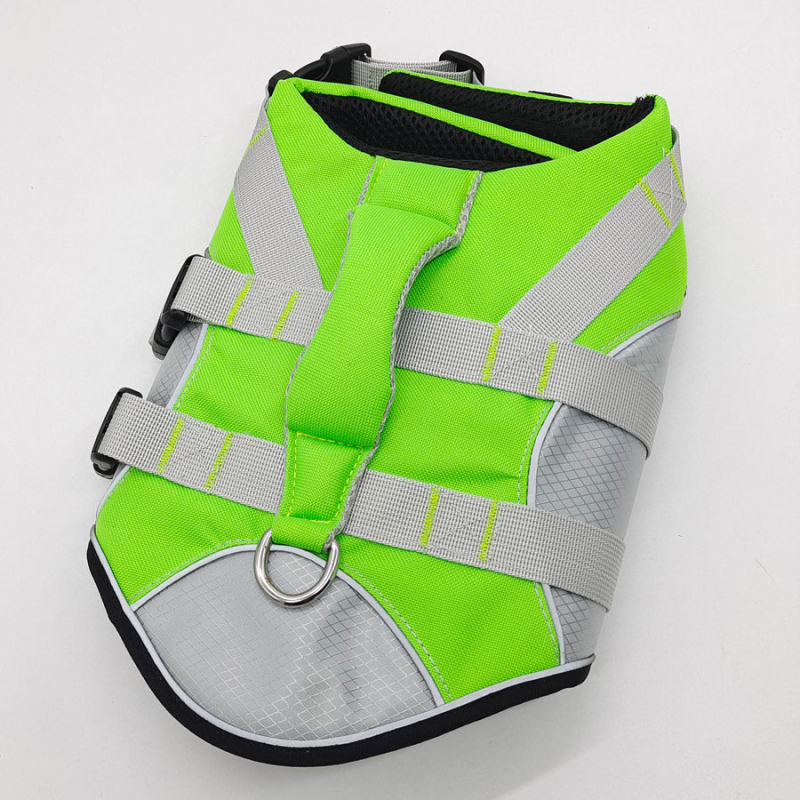 Strana trgovina kućnim ljubimcima novi ljetni prsluk za spašavanje za kućne ljubimce, kupaće odijelo za pse, prsluk s velikom plovnošću, višebojni, 133,33 cm inča