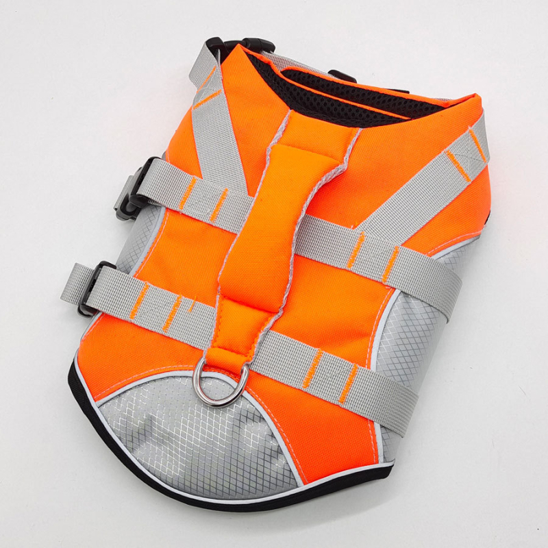 Strana trgovina kućnim ljubimcima novi ljetni prsluk za spašavanje za kućne ljubimce, kupaće odijelo za pse, prsluk s velikom plovnošću, višebojni, 133,33 cm inča