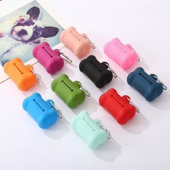 Naujas naminių gyvūnėlių išmatų samtelis minkštas guminis kaulo formos šiukšlių maišas laikymo dėžė šunų atliekų konteineris reikmenys didmeninė prekyba išmatomis